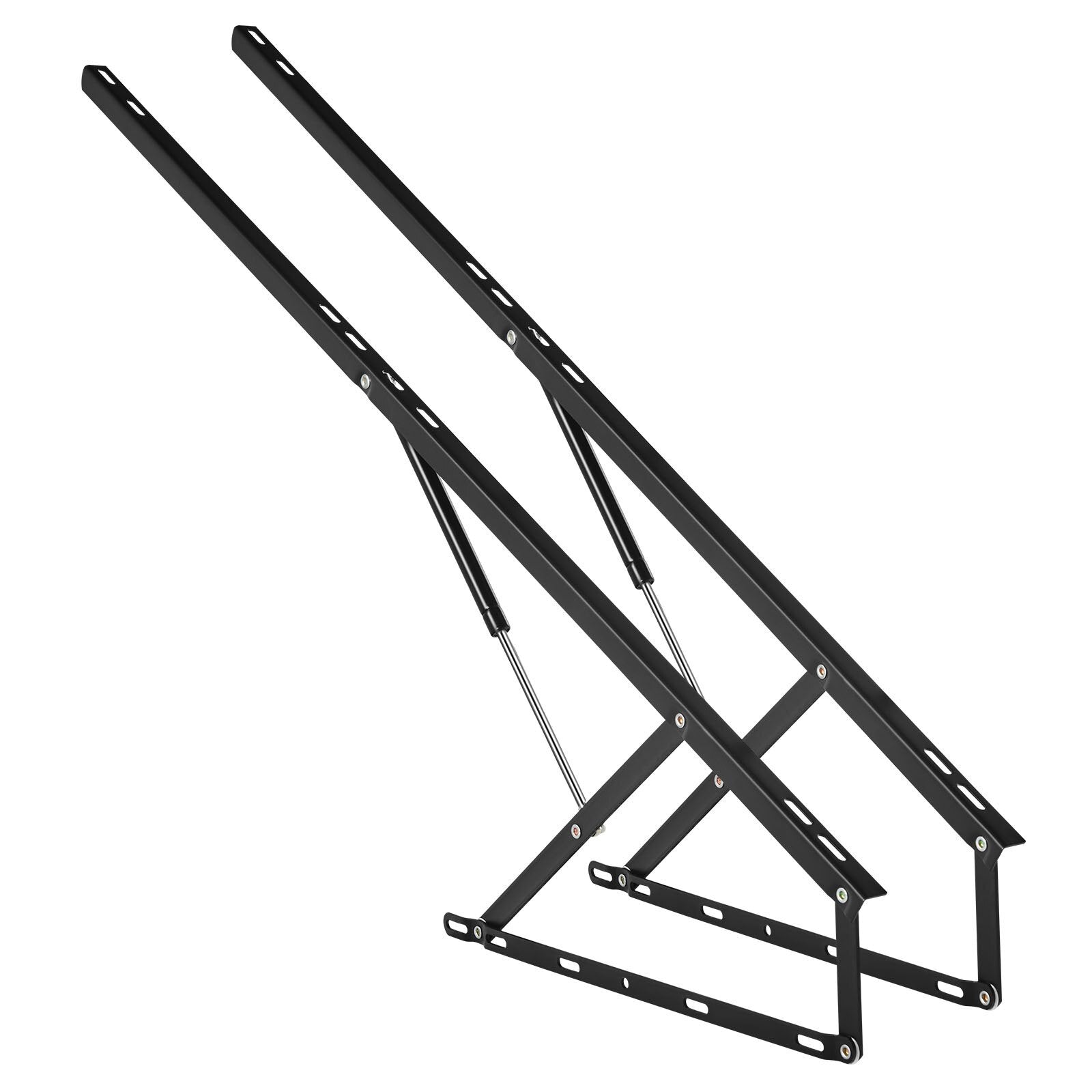 Bed Lift, 59x79 in Compatible Extra-large Size 309 lbs Load Bearing, DIY Wall Bed Mechanical Hardware Kit Vertical Deluxe, Pneumatic Lever Heavy Duty Support, Folding for Guestroom